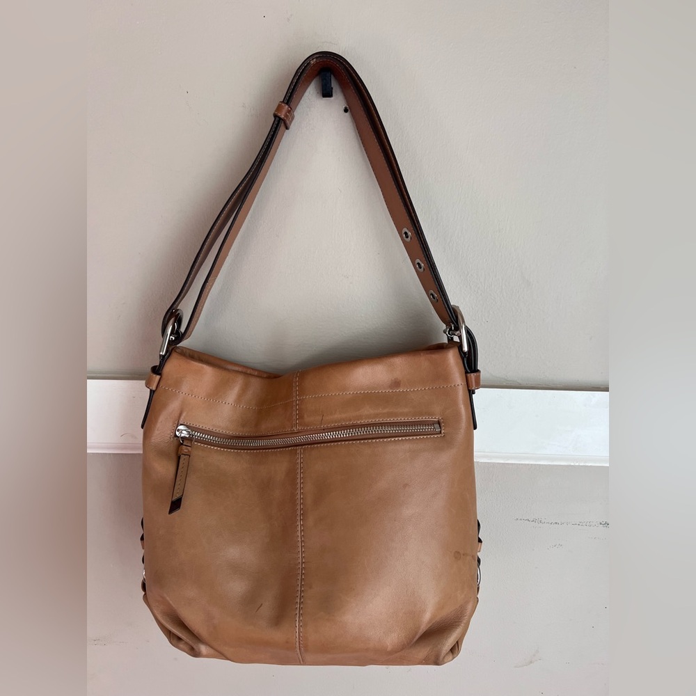 Coach Tan Leather Shoulder Bag - Picture 3 of 9